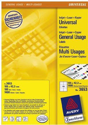 Produktbild Avery Universal-Etiketten