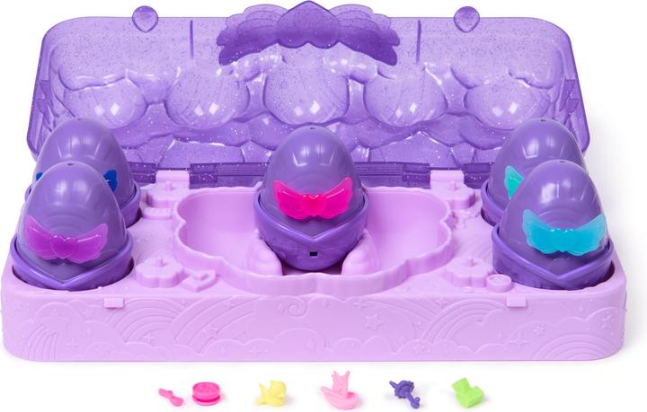 Actual product image Hatchimals Spin Master Alive Neon Rainbow egg carton playset