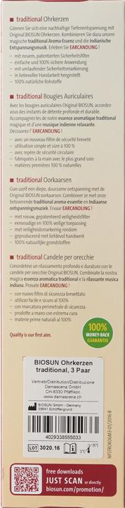 Produktbild Biosun Traditional Ohrkerzen