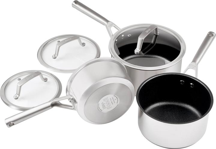 Ninja C63000EU ZEROSTICK 3-piece saucepan set (stainless steel) (16 cm, Pan set + pot set, Aluminium)