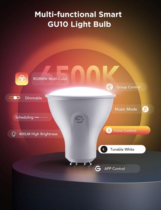Produktbild Govee Bulb (GU10, 4.80 W, 400 lm, 2 x, F)