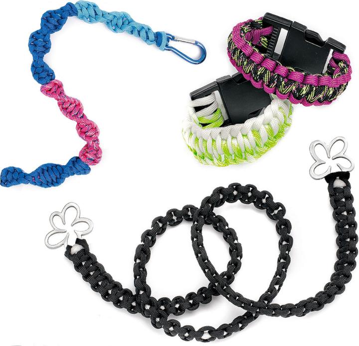 VBS Paracord-Schnur, 4mm, 5m lang (500 cm, Polyamid (PA))