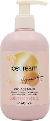 Inebrya Ice Cream Argan Age Pro-Age Mask - Argan Oil Based Mask for Radiant Shine - 300ml (300 ml)