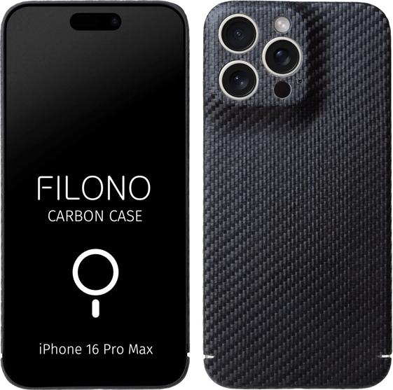 Image du produit Filono Coque arrière MagSafe en carbone véritable Carbon Black (Apple iPhone 16 Pro Max)