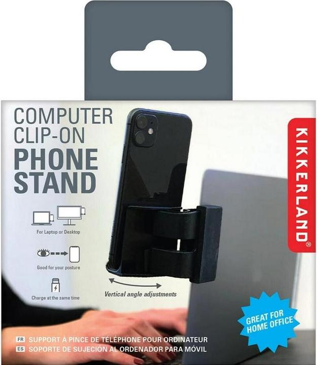 Actual product image Kikkerland Phone Stand Clip For Computer