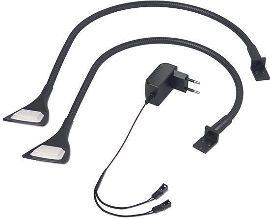Immagine prodotto Halemeier Set di luci a LED a superficie SwanLite luce di lettura 12 V (100 lm)