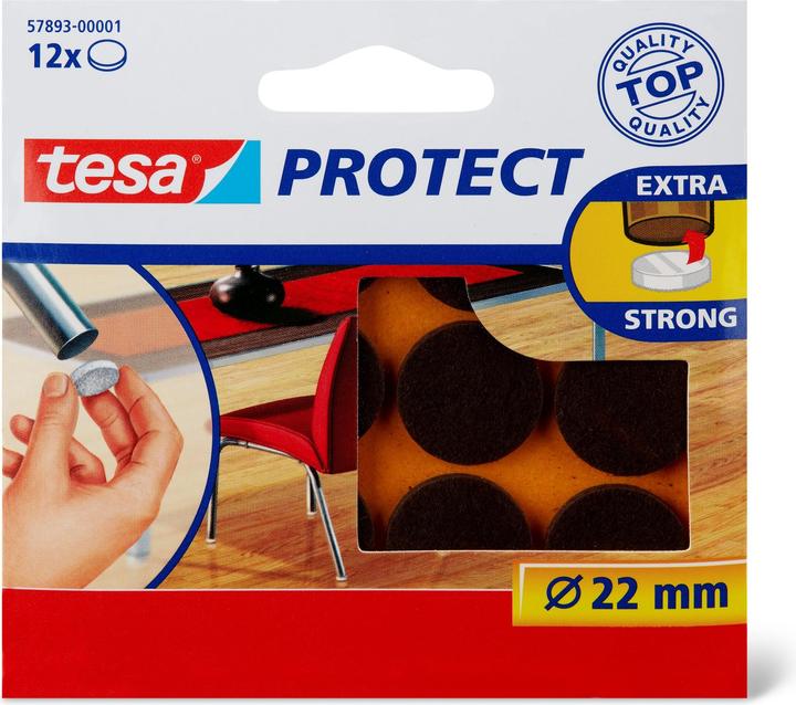 tesa Felt gliders (Felt gliders, 12 Piece)