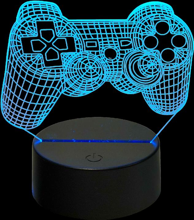 Actual product image Mecharite 3000816 table lamp LED Black, Blue