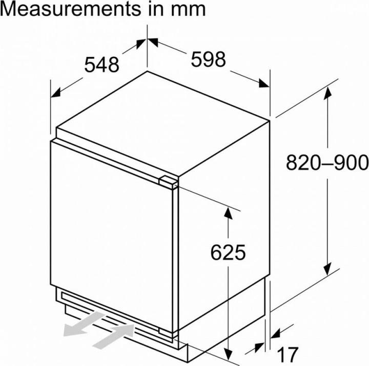 Immagine prodotto Bosch Hausgeräte Frigorifero da banco BOSC (110 l)