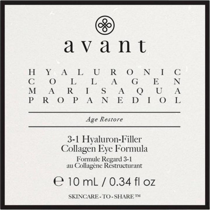 Actual product image Avant Skincare - 3-in-1 Eye Cream Hyaluron-Filler Collagen Formula