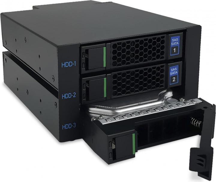 Actual product image Fantec WR-C2131-6G Backplane for 3x 3.5/2.5 HDD/SSD (2.5", 3.5")
