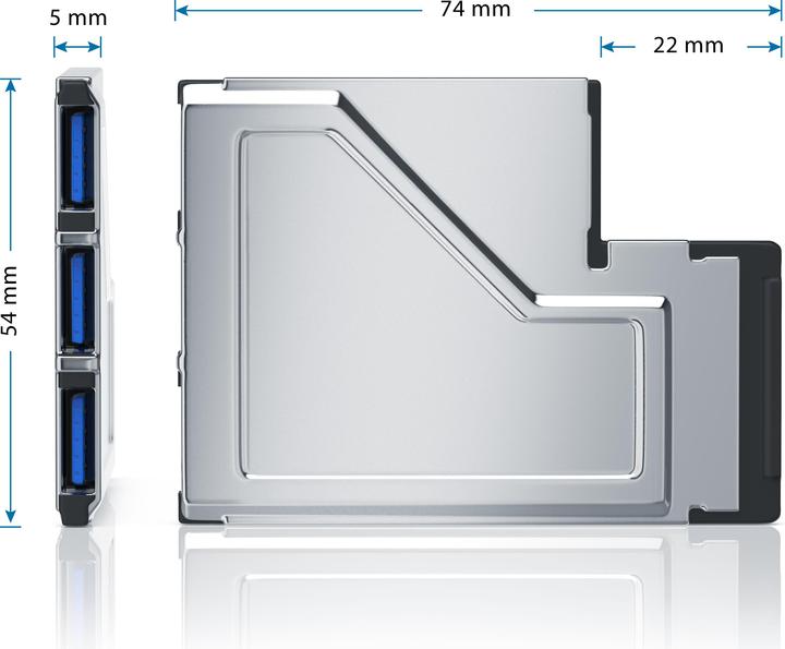 Image du produit CSL Carte PCMCIA Express USB 3.0 3 ports USB 3.0