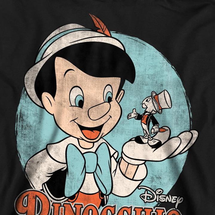 Actual product image Pinocchio Unisex Adult Vintage Sweatshirt (XXL)