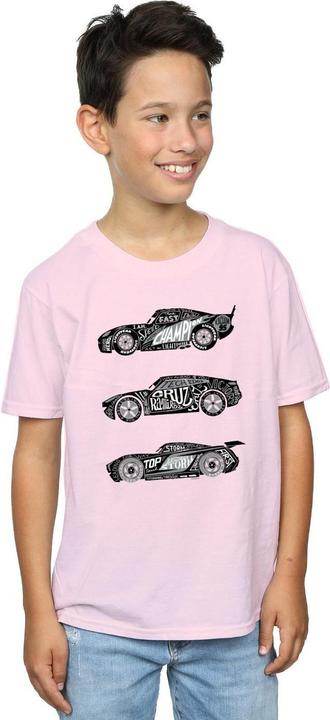 Immagine prodotto Disney Cars Text Racers Maglietta Ragazzi (140, 146)