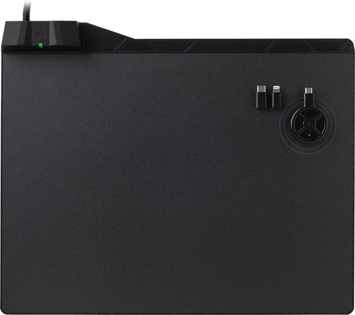Actual product image Corsair MM1000 gaming mouse pad with wireless Qi charging zone (L)
