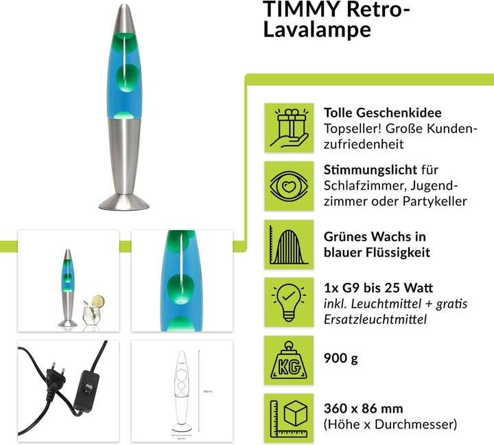Produktbild Licht-Erlebnisse Timmy (210 lm, G9)