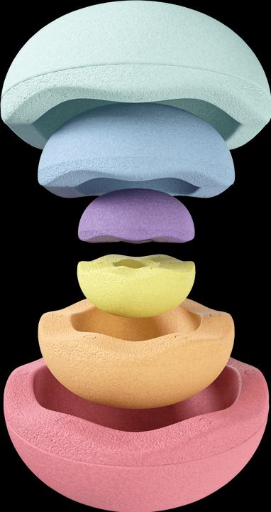 Produktbild Stapelstein Inside Rainbow Pastel 6er Set - (violet/light blue/mint/light yellow/light orange/light