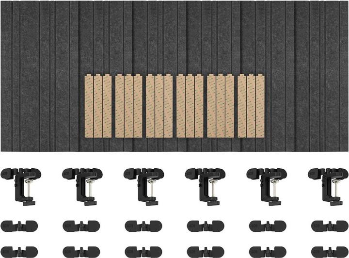 Actual product image Streamplify ACOUSTIC PANEL - 6-pack, grey (6 pcs.)