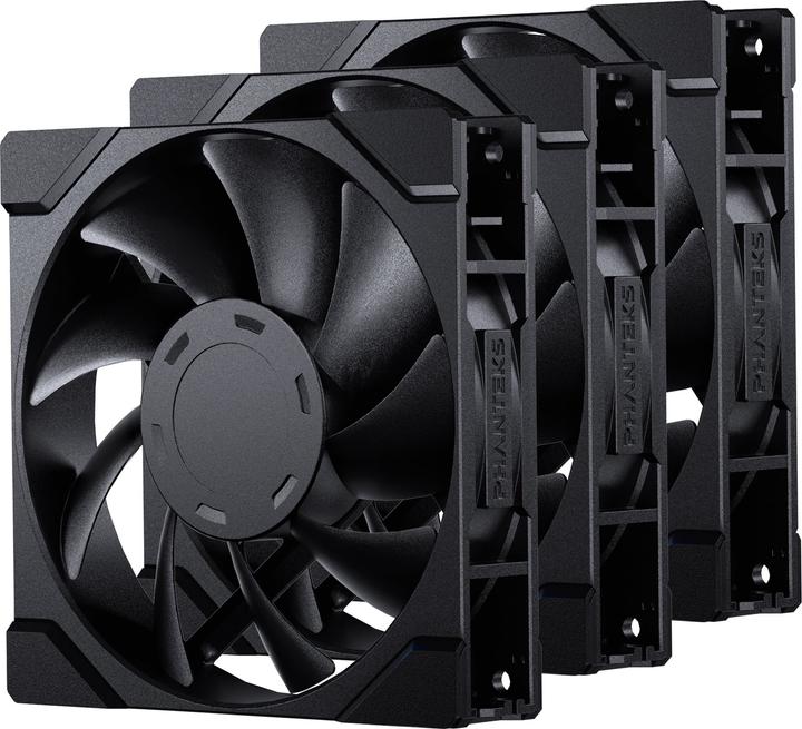 Actual product image Phanteks M25 Gen2 PWM fan, 3-pack - 120mm, black (120 mm, 3 x)