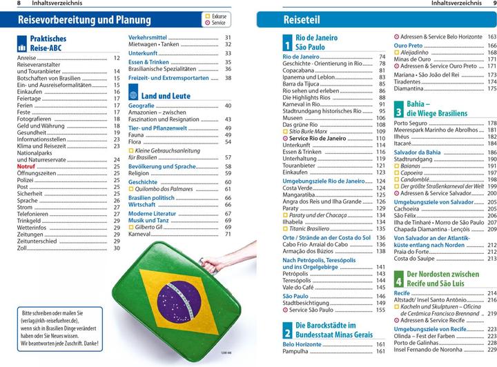 Produktbild Reiseführer Brasilien (Deutsch, Jennifer Ferreira Schmidt, Helmut Hermann, 2024)