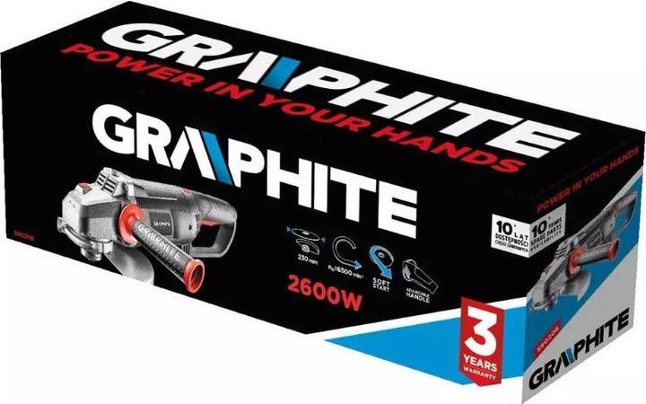 Actual product image Graphite Angle grinder 59G208 (230 mm)