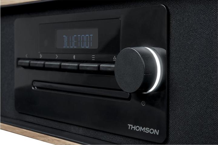Productafbeelding Thomson MIC300IBT bw/hout Microsysteem 60W,FM,Bluetooth,CD,USB,Inductieladen (Bluetooth, CD Speler, 2x 30 W)