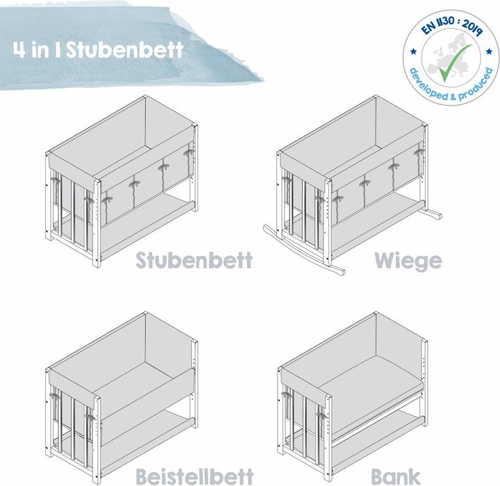 Produktbild Roba Stubenbett 4 in 1 Sternenzauber