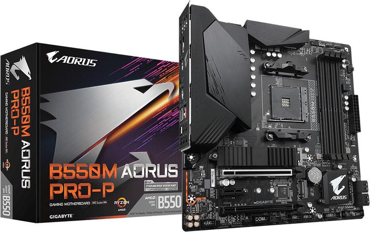 Immagine prodotto Gigabyte B550M AORUS PRO-P (AM4, AMD B550, mATX)