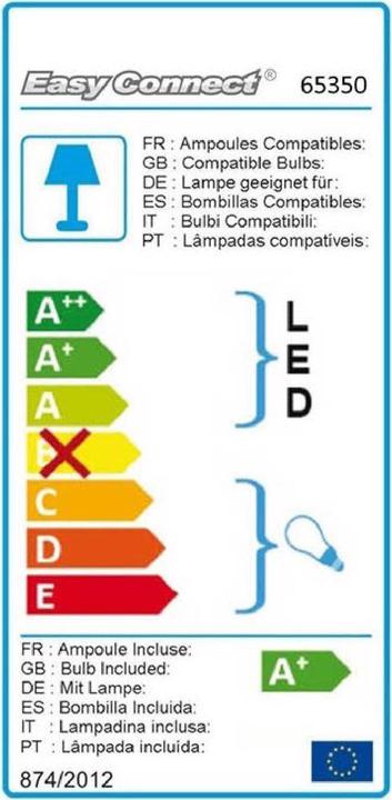Label énergétique Easy Connect Spotlight (850 lm, GU10, IP67)