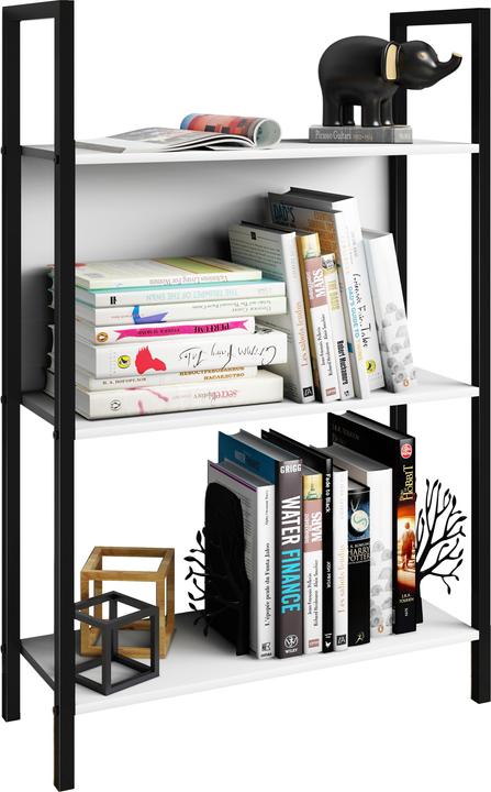 Produktbild VCM Metall Stand Regal Bücher Flakos 3fach (56 x 24 x 100 cm)
