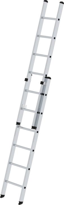 Produktbild Munk Sprossen-Schiebeleiter 2-teilig ohne Traverse 2x6 Sprossen (Anlegeleiter, 410 cm)