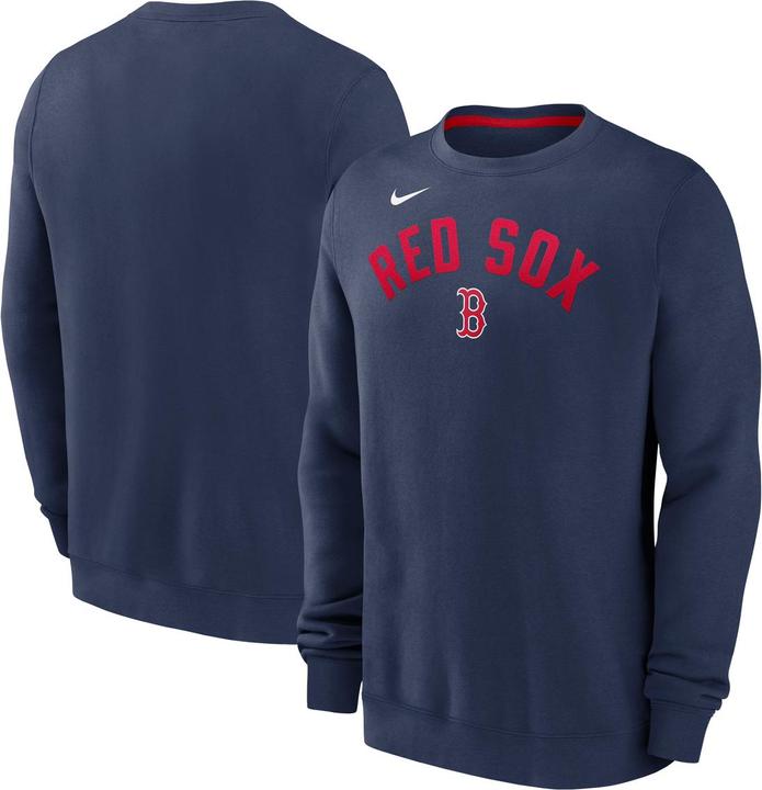 Nike Boston Red Sox Classic Twill Crew Neck Fleece XL (XL)