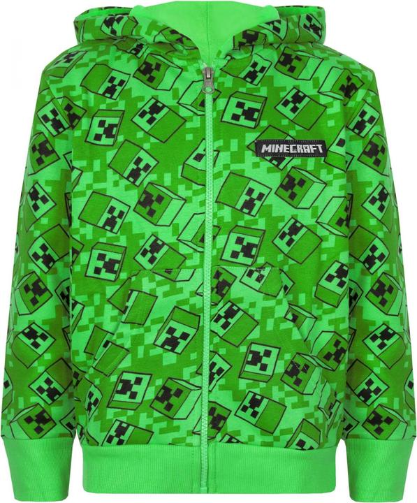 Immagine prodotto Minecraft Felpa con cappuccio con stampa all-over Creeper per ragazzi (146, 152)