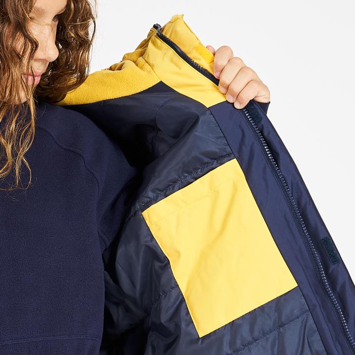 Produktbild Tribord Segeljacke Kinder warm wasserdicht 100 marineblau/gelb