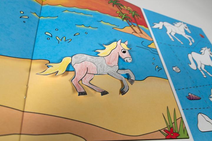 Actual product image Loewe We do handicrafts! from 5 years - colouring, cutting out, gluing - horses