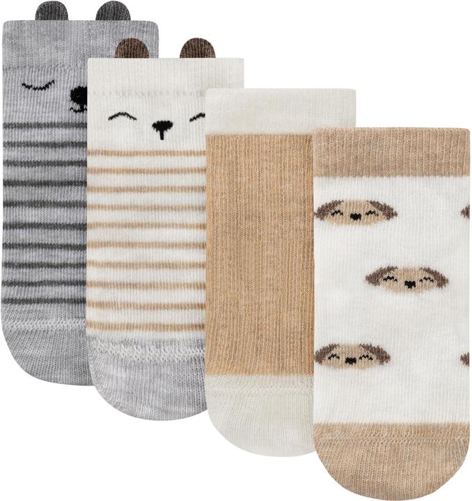 Image du produit Normani 4 paires de chaussettes pour enfants avec motifs d'oreilles - 9569 (paquet de 4, 15 - 18)