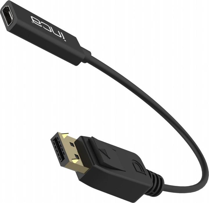 Actual product image Inca Adapter DisplayPort IDPH-07 1.4 > HDMI, 4K, 0.2m retail (20 cm)