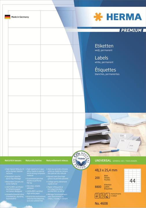Actual product image HERMA Universal labels A4