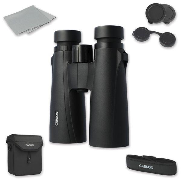 Actual product image Carson VX Series 12x50mm Full Sized High Definition Waterproof Binoculars Black VX250 (12 x, 50 mm)