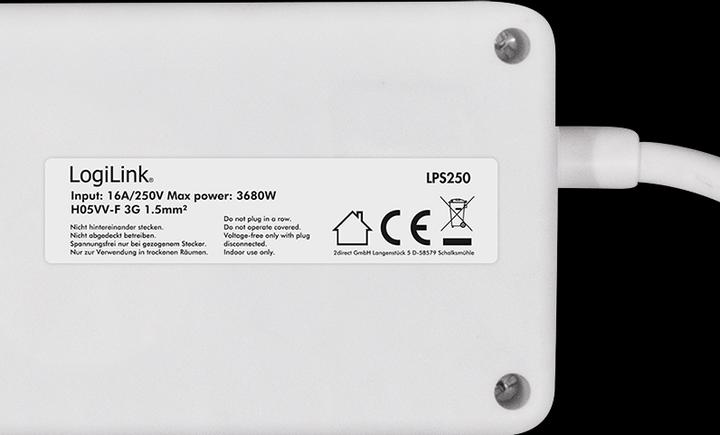 Immagine prodotto LogiLink 6x CEE 7/3 (6 x, CEE 7/3, 1.50 m)