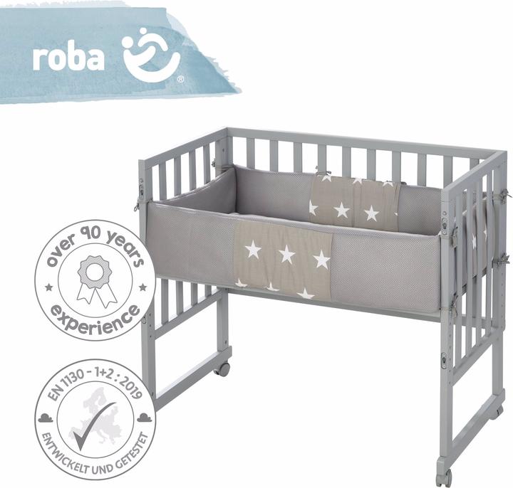 Produktbild Roba Stuben- & Beistellbett 3in1 mit Barriere Little Stars