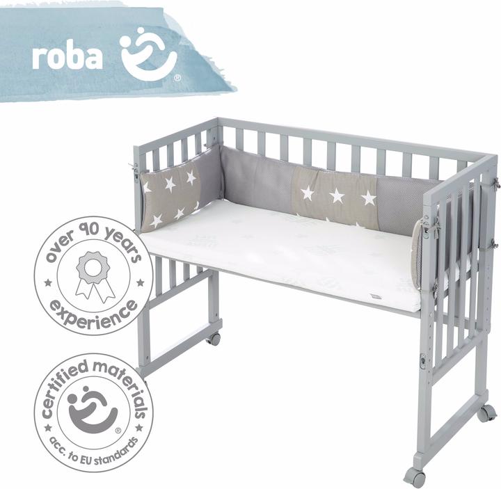 Produktbild Roba Stuben- & Beistellbett 3in1 mit Barriere Little Stars