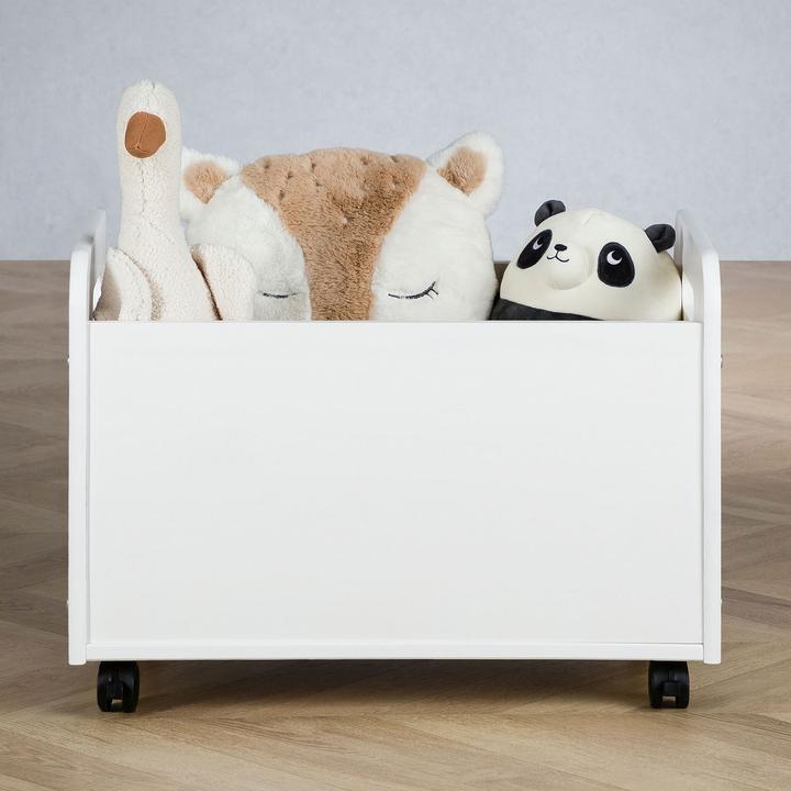 Image du produit IDIMEX Coffre à jouets BENJAMIN en bois massif - Blanc