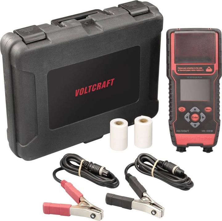 Produktbild Voltcraft VC-BT12/24-Print Kfz-Batterietester 12 V, 24V Batterieprüfung 243mm x 110mm x 59mm