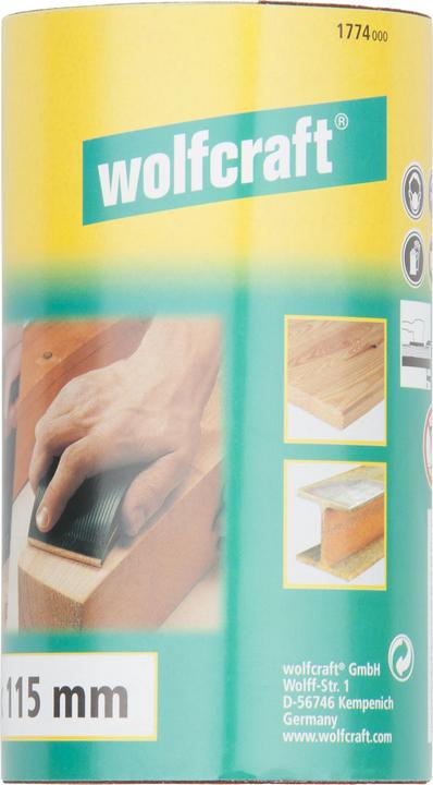 Produktbild wolfcraft wolfcraft 1 Schleifpapierrolle Kor. K40, 5mx115mm (40)