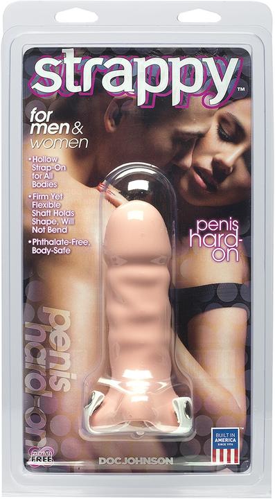 Actual product image Doc Johnson Strappy - Penis Hard-On - 6 Inch White