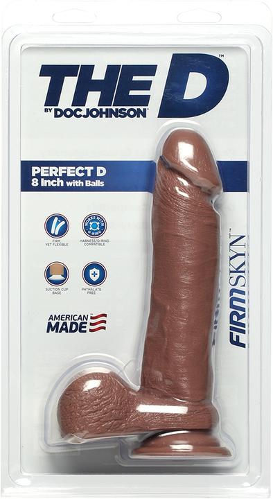 Productafbeelding Doc Johnson Perfecte D - 8 Inch Met Ballen Firmskyn