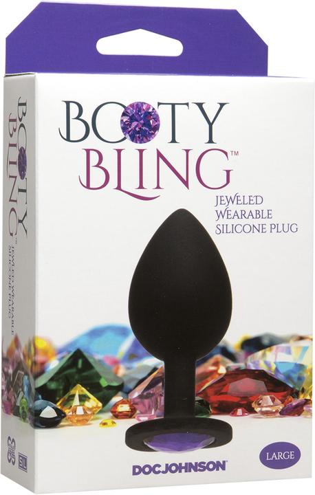 Actual product image Doc Johnson Spade Large -Jeweled Wearable Silicone Pl