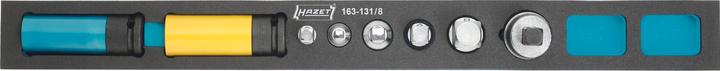 HAZET Steckschlüssel Satz 163-131/8 ∙ Vierkant6,3 mm (1/4 Zoll), Vierkant10 mm (3/8 Zoll), Vierkant…