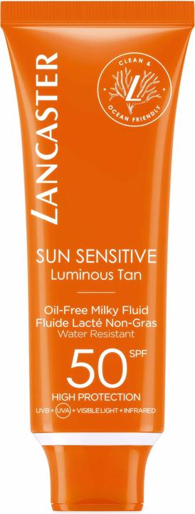 Actual product image Lancaster Sensitive Milky Fluid (Suntan lotion, SPF 50, 50 ml, 150 g)